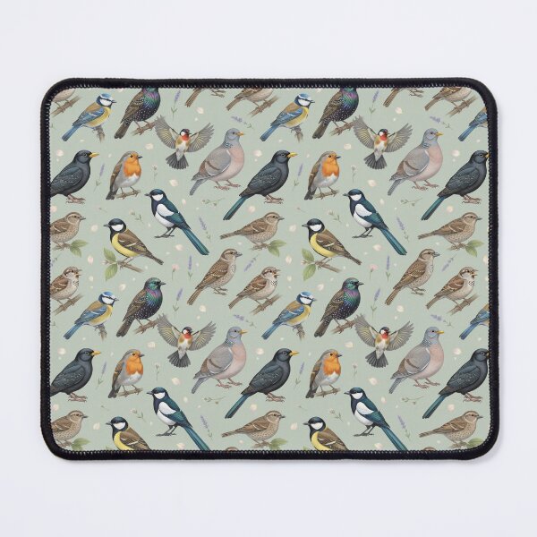 Item preview, Garden Birds – Decorative Birdwatching Seamless Pattern designed and sold by The Digital Compass.