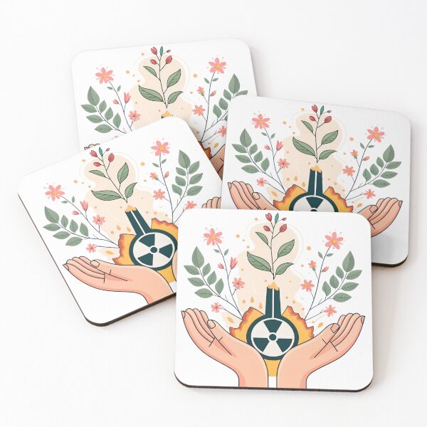 Item preview, Hands nurturing growth from industrial hazard symbol designed and sold by Ag49D.
