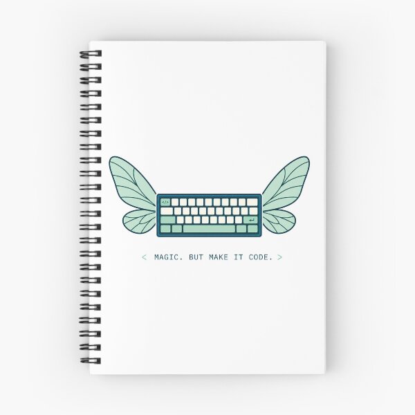 Item preview, Magic But Make It Code Shirt, Fairy Coder Keyboard T-Shirt, Programmer Gift, Software Developer Tee, Coding Fairy Aesthetic, Web Developer Graphic Shirt designed and sold by KAYJAY DESIGNS.