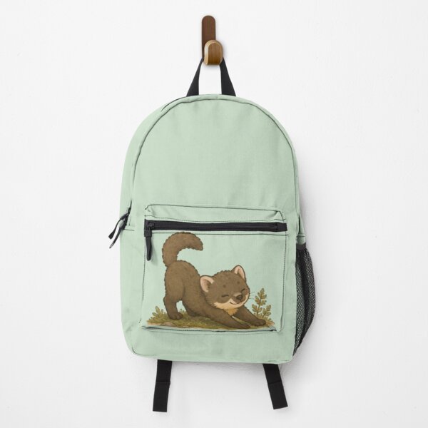 Item preview, Morning Stretch Pine Marten designed and sold by MellowMunchkins.