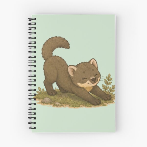 Item preview, Morning Stretch Pine Marten designed and sold by MellowMunchkins.