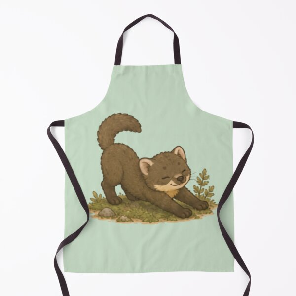 Item preview, Morning Stretch Pine Marten designed and sold by MellowMunchkins.
