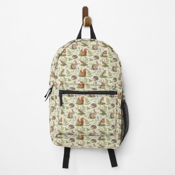 Item preview, Woodland Rabbits & Hedgehogs – Cozy Forest Seamless Pattern designed and sold by The Digital Compass.