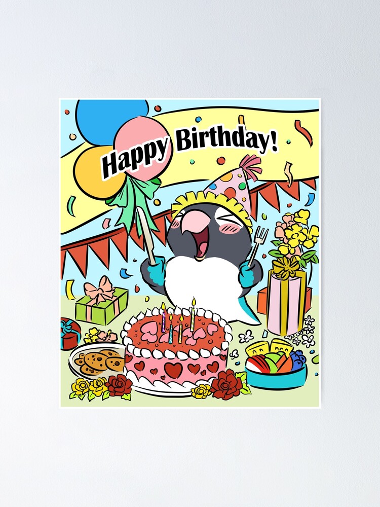 Poster Perroquet Masque Noir Perroquet De Joyeux Anniversaire Par Lifewithbirds Redbubble Poster Perroquet Masque Noir Perroquet De Joyeux Anniversaire Par Lifewithbirds Redbubble