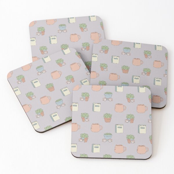 Item preview, Cozy Succulents, Books & Mugs – Soft Homebody Aesthetic Seamless Pattern designed and sold by The Digital Compass.