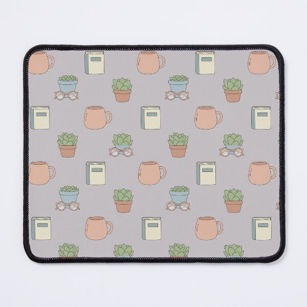 Item preview, Cozy Succulents, Books & Mugs – Soft Homebody Aesthetic Seamless Pattern designed and sold by The Digital Compass.