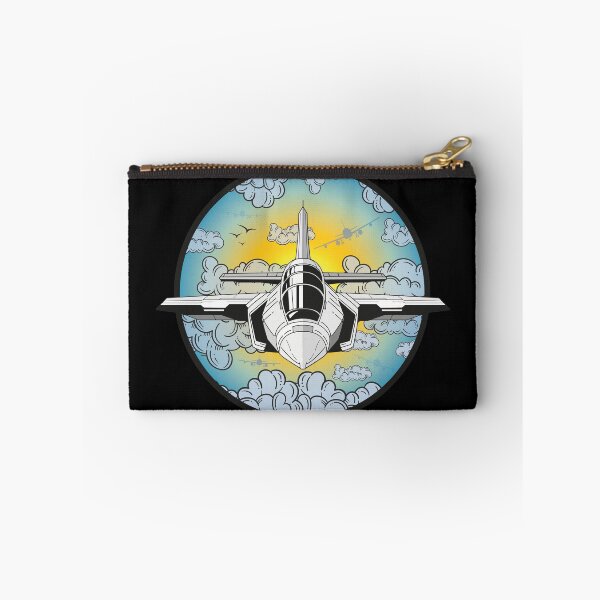 Item preview, Military Fighter Jet Flying Sunset Cloud Badge Aviation designed and sold by LudmylArt.