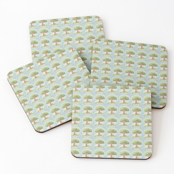 Item preview, Whimsical Park Trees & Benches – Cute Outdoor Pastel Seamless Pattern designed and sold by The Digital Compass.