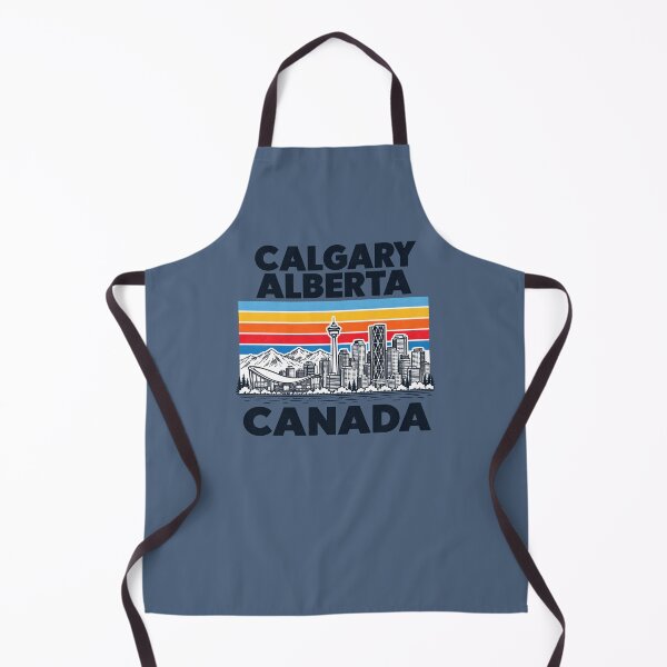 Item preview, Calgary Canada Minimalist Skyline Retro Colors designed and sold by HowToCanadian.