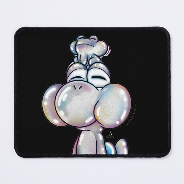 Item preview, Shiny Iridescent Bubble Yoshi with Tiny Frog Aesthetic designed and sold by LudmylArt.
