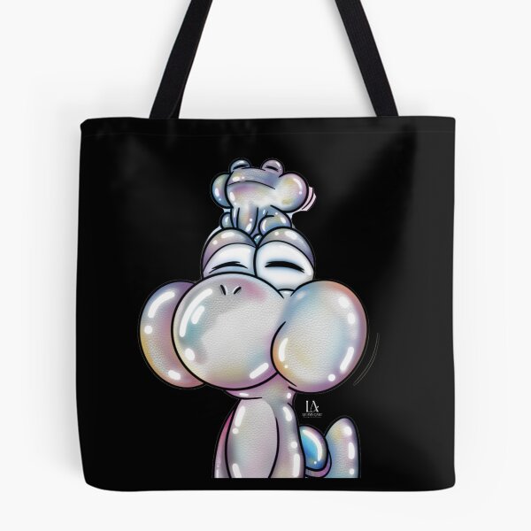 Item preview, Shiny Iridescent Bubble Yoshi with Tiny Frog Aesthetic designed and sold by LudmylArt.