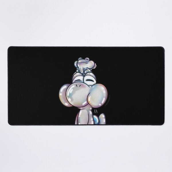 Item preview, Shiny Iridescent Bubble Yoshi with Tiny Frog Aesthetic designed and sold by LudmylArt.