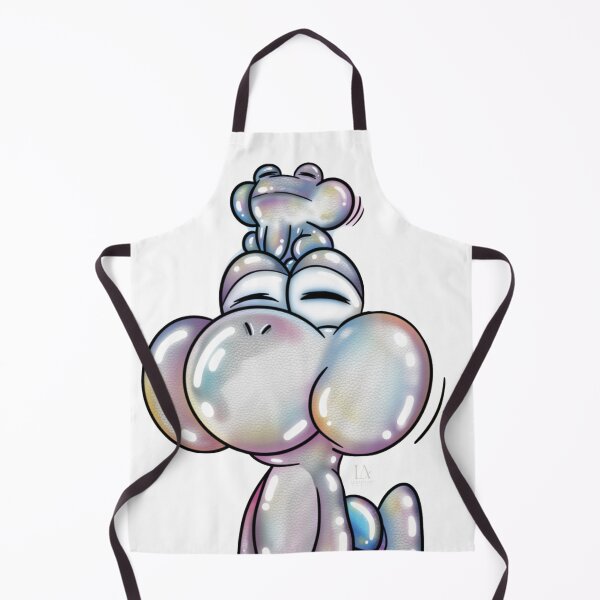 Item preview, Shiny Iridescent Bubble Yoshi with Tiny Frog Aesthetic designed and sold by LudmylArt.