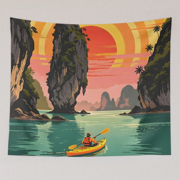Item preview, James Bond Island Kayak  – Retro Sunset Series designed and sold by Spirit of Siam.
