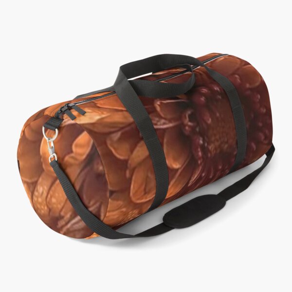 Item preview, Terracotta Orange Chrysanthemum Flowers Dew Drops Autumn Floral Pattern designed and sold by LYAN-STORE.