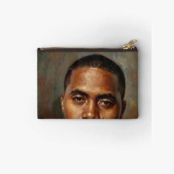 Item preview, Nas Rapper Oil Painting designed and sold by maretsad.