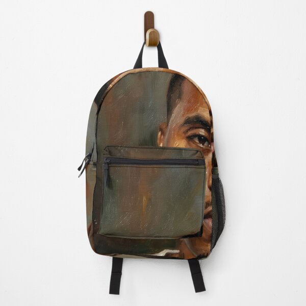 Item preview, Nas Rapper Oil Painting designed and sold by maretsad.