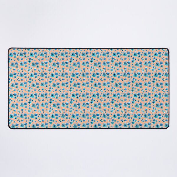 Item preview, Blue Flowers on Peach Background - Soft Watercolor Floral Pattern - Warm Nursery Decor - Baby Girl Bedding Set designed and sold by Marina Khromova.