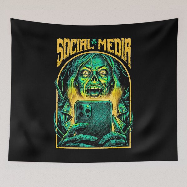 Item preview, Social Media Zombie Girl Funny Undead Woman Halloween designed and sold by GrandeDuc.