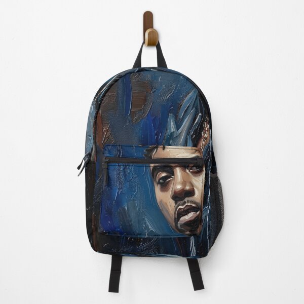 Item preview, Nas Rapper Oil Painting designed and sold by maretsad.