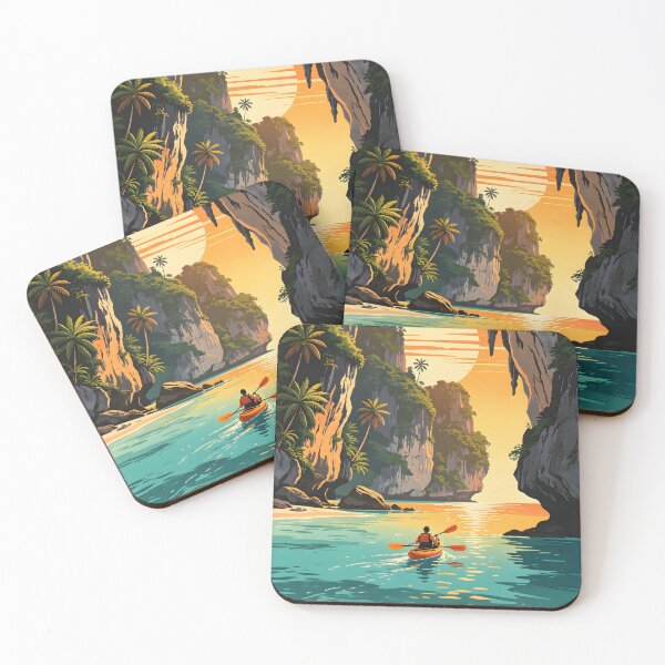 Item preview,  Hong Island Lagoon Kayak – Retro Sunset Series designed and sold by Spirit of Siam.