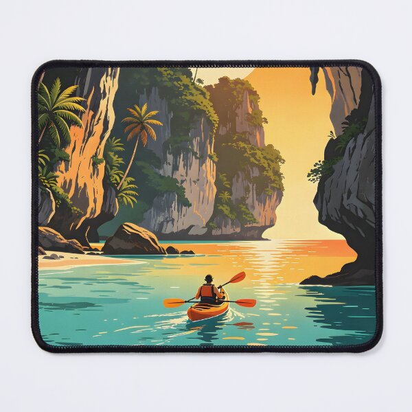Item preview, Hong Island Lagoon Kayak – Retro Sunset Series designed and sold by Spirit of Siam.