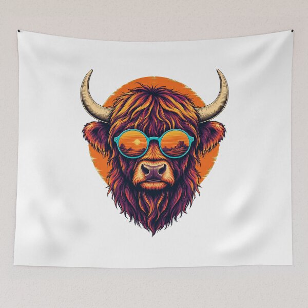 Item preview, Cool Buffalo With Sunset Sunglasses designed and sold by Lobory.
