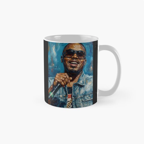 Item preview, Nas Rapper Oil Painting designed and sold by maretsad.