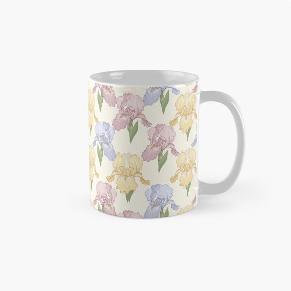 Item preview, Pastel Iris Flowers – Elegant Botanical Seamless Pattern designed and sold by The Digital Compass.