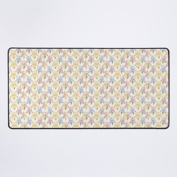 Item preview, Pastel Iris Flowers – Elegant Botanical Seamless Pattern designed and sold by The Digital Compass.