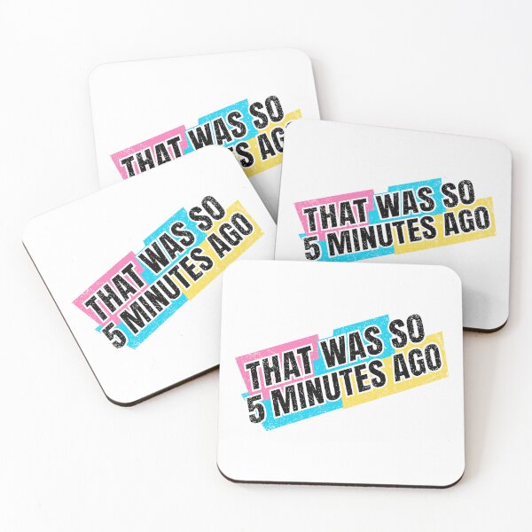 Item preview, That Was So 5 Minutes Ago Retro 90s Nostalgia Graphic designed and sold by ShirtRemarks.