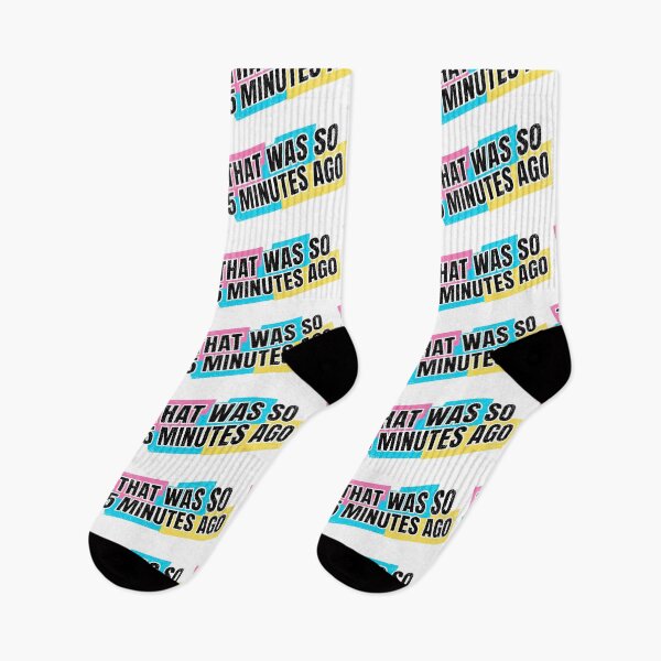 Item preview, That Was So 5 Minutes Ago Retro 90s Nostalgia Graphic designed and sold by ShirtRemarks.