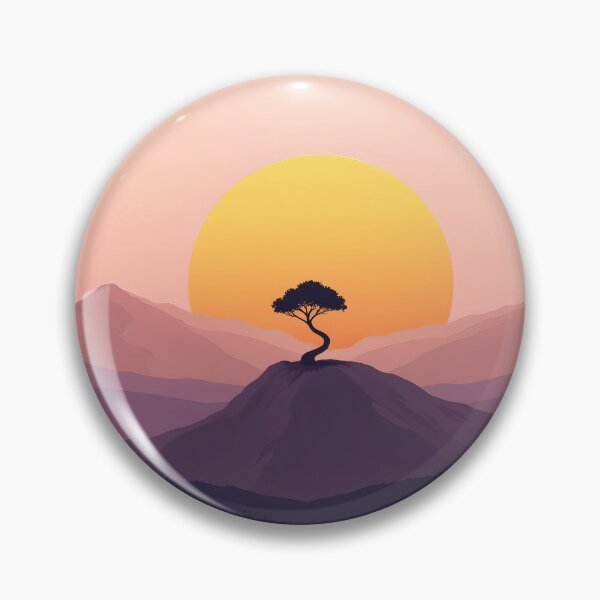 Item preview, Not Broken Just Different Art – Sunrise Mountain Landscape Neurodiversity Print designed and sold by Flownow.