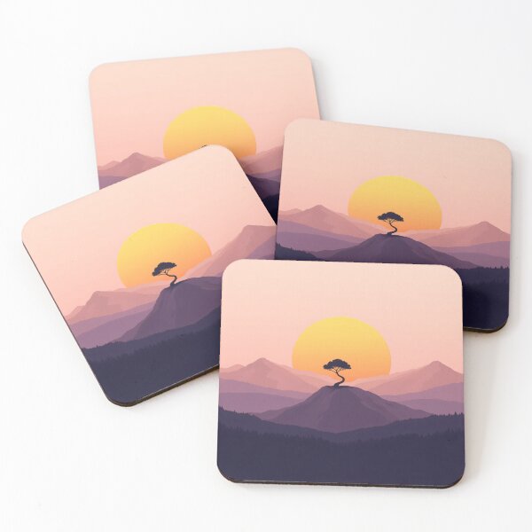 Item preview, Not Broken Just Different Art – Sunrise Mountain Landscape Neurodiversity Print designed and sold by Flownow.