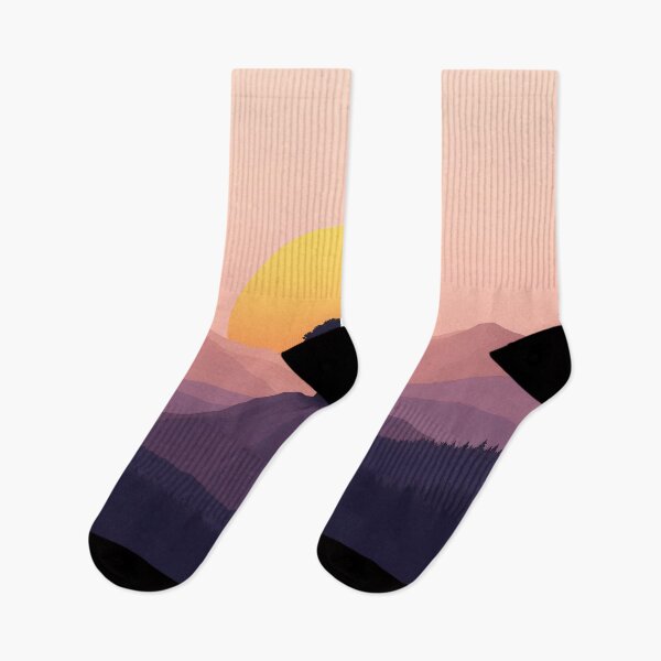 Item preview, Not Broken Just Different Art – Sunrise Mountain Landscape Neurodiversity Print designed and sold by Flownow.