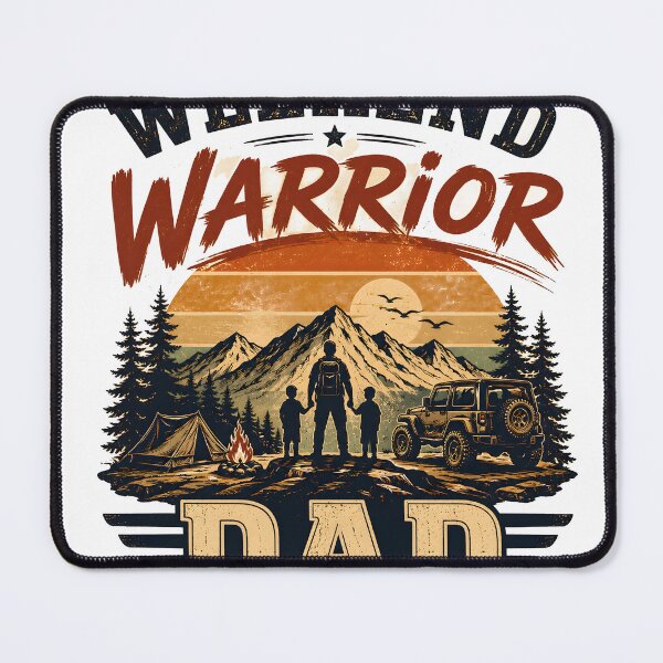Item preview, Weekend Warrior Dad – Camping Dad T-Shirt, Outdoor Adventure Tee, Father's Day Gift, Hiking Jeep Campfire Mountain Graphic designed and sold by GracePixelArt.