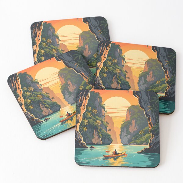 Item preview,  Hong Island Lagoon Kayak – Retro Sunset Series designed and sold by Spirit of Siam.