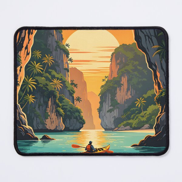 Item preview, Hong Island Lagoon Kayak – Retro Sunset Series designed and sold by Spirit of Siam.