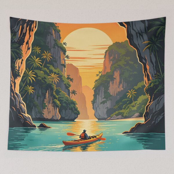 Item preview,  Hong Island Lagoon Kayak – Retro Sunset Series designed and sold by Spirit of Siam.