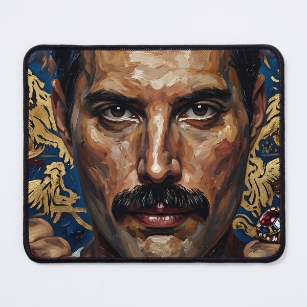 Item preview, freddie mercury oil painting designed and sold by maretsad.