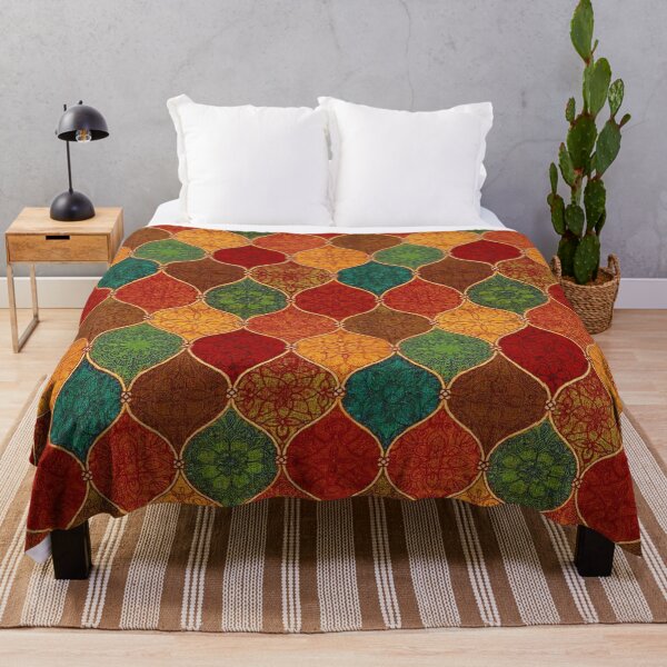 Item preview, Moroccan Mosaic Tile Pattern | Colorful Boho Geometric Seamless Design designed and sold by Pickachoo.