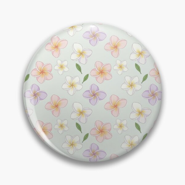 Item preview, Pastel Plumeria Blossoms – Soft Tropical Botanical Seamless Pattern designed and sold by The Digital Compass.