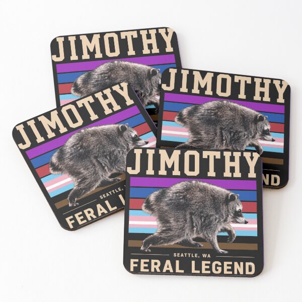 Item preview, Jimothy Raccoon The Feral Legend - Seattle Raccoon Pride Flag Design designed and sold by HayaasBoutique.