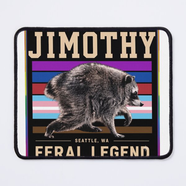 Item preview, Jimothy Raccoon The Feral Legend - Seattle Raccoon Pride Flag Design designed and sold by HayaasBoutique.