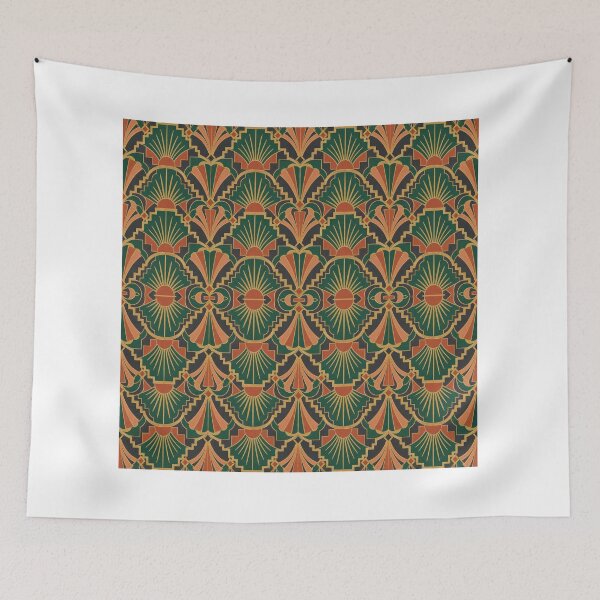 Item preview, Art Deco Sunburst Seamless Pattern designed and sold by Thanat Pattern Studio.