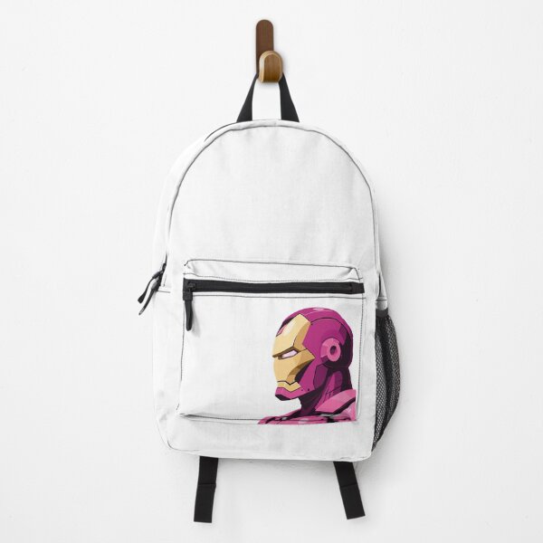 Item preview, Pink Iron Man Superhero Helmet Minimalist Vector Art designed and sold by LudmylArt.
