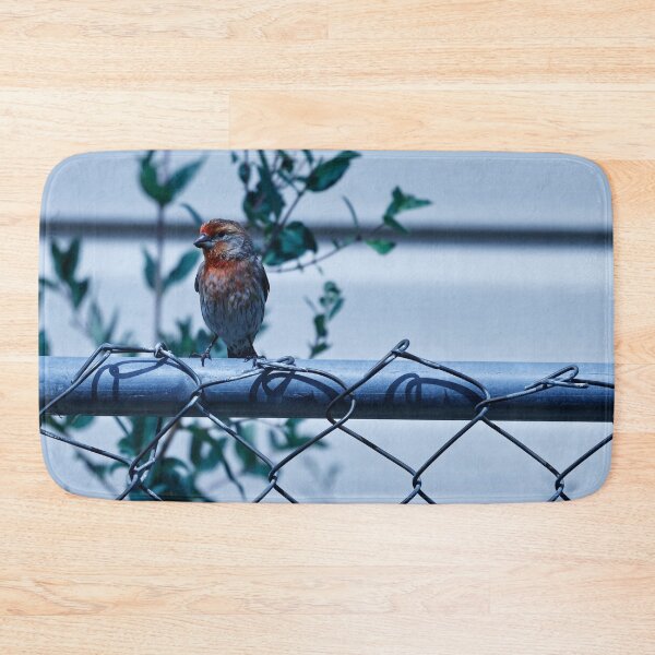 Item preview, House Finch Resting on Fence designed and sold by WilesNailsPower.