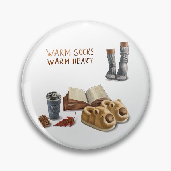 Item preview, Warm Socks Warm Heart Watercolor Clipart with Coffee, Book and Cozy Autumn Items designed and sold by Ms. Iryna.