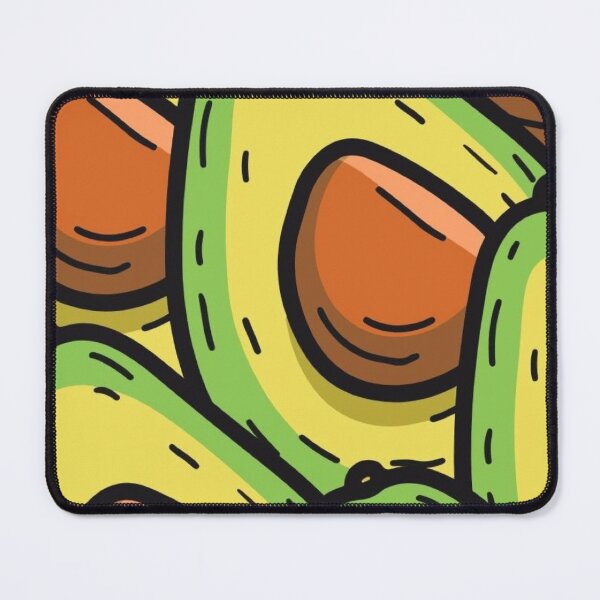 Item preview, Cute Fresh Avocado Halves Doodle Pattern Healthy Green Food Art designed and sold by LYAN-STORE.