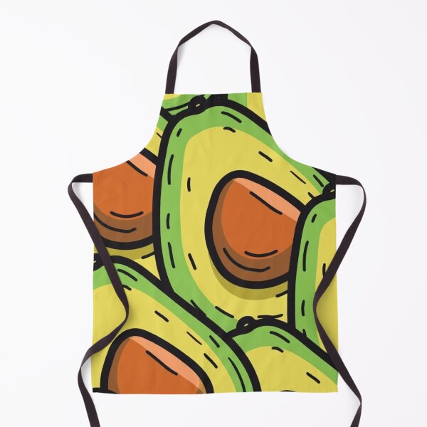 Item preview, Cute Fresh Avocado Halves Doodle Pattern Healthy Green Food Art designed and sold by LYAN-STORE.
